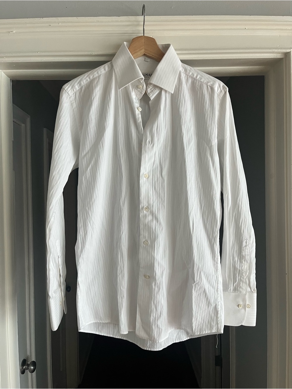 Balmain Classic White Men's Dress Shirt
